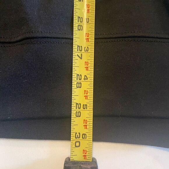 True Religion Mens Crew Sweater Sz XL Black Metal Logo Long Sleeve White Stripe - Picture 8 of 8